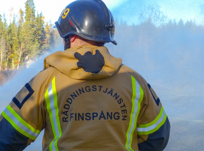 Övning för nya deltidsbrandmän 24 oktober 2018.