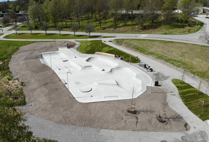 Finspångs skatepark vid Arena Grosvad.