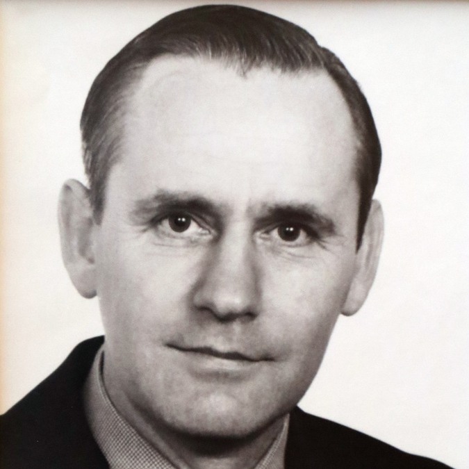 Ingemar Leander, ordförande i Hällestads kommunfullmäktige, 1965-1970.Originalporträttet hänger i sessionssalen i Finspångs kommunhus.