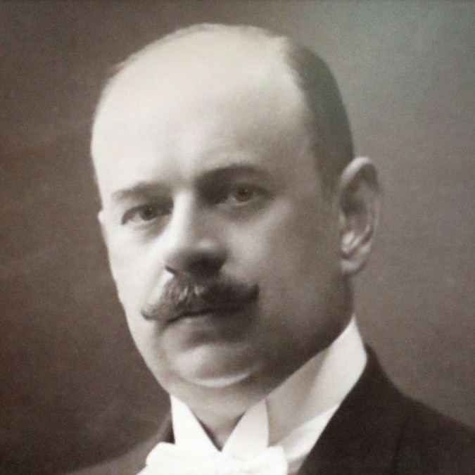 Bror Kjellgren, ordförande i Skedevi kommunfullmäktige, 1919-1920.Originalporträttet hänger i sessionssalen i Finspångs kommunhus.