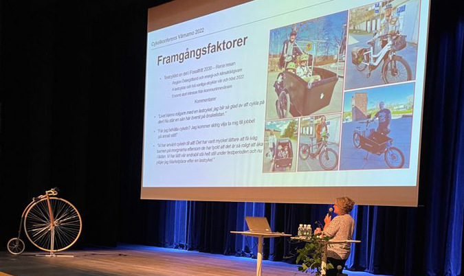 Helena Wastesson på Cykelkonferensen i Värnamo 2022 